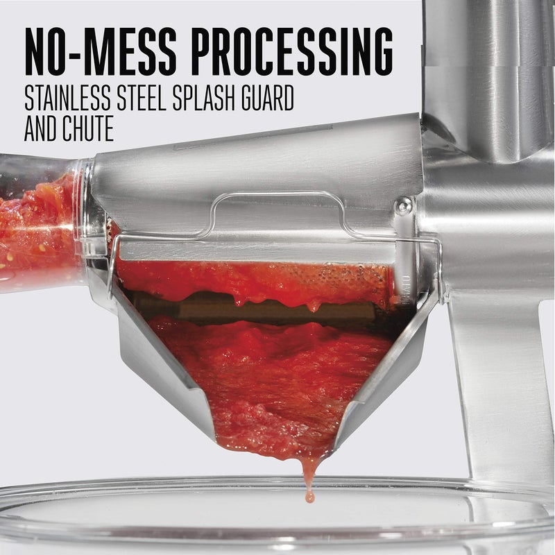 Weston Metal Tomato Strainer, 1 Gallon Hopper, Stainless Steel - Image 5
